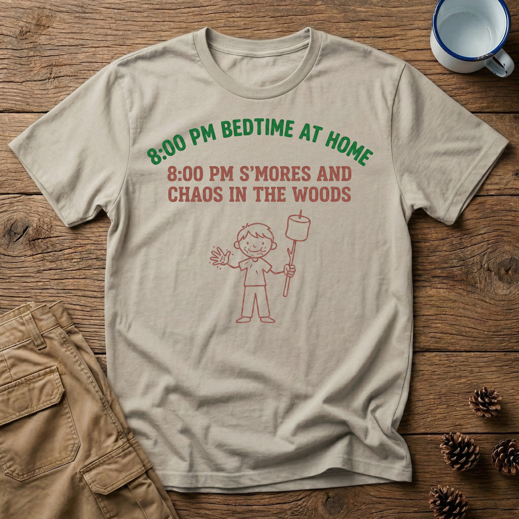 8:00 PM Bedtime at Home T-Shirt