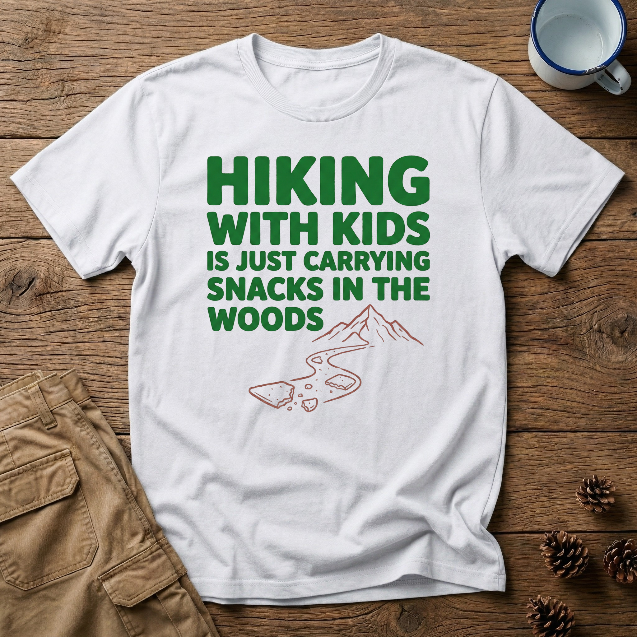Carrying Snacks in the Woods T-Shirt