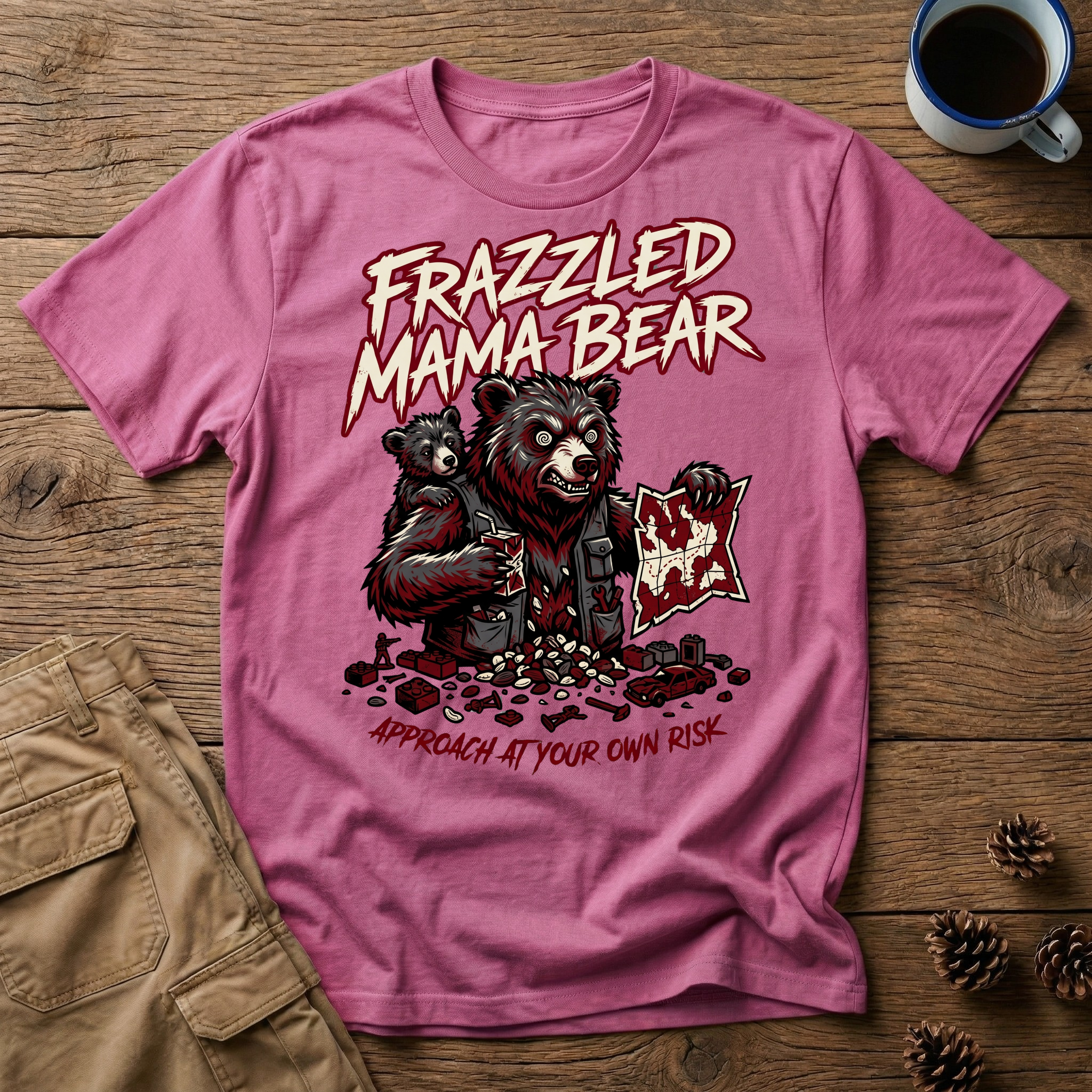 Frazzled Angry Mama Bear - T-Shirt