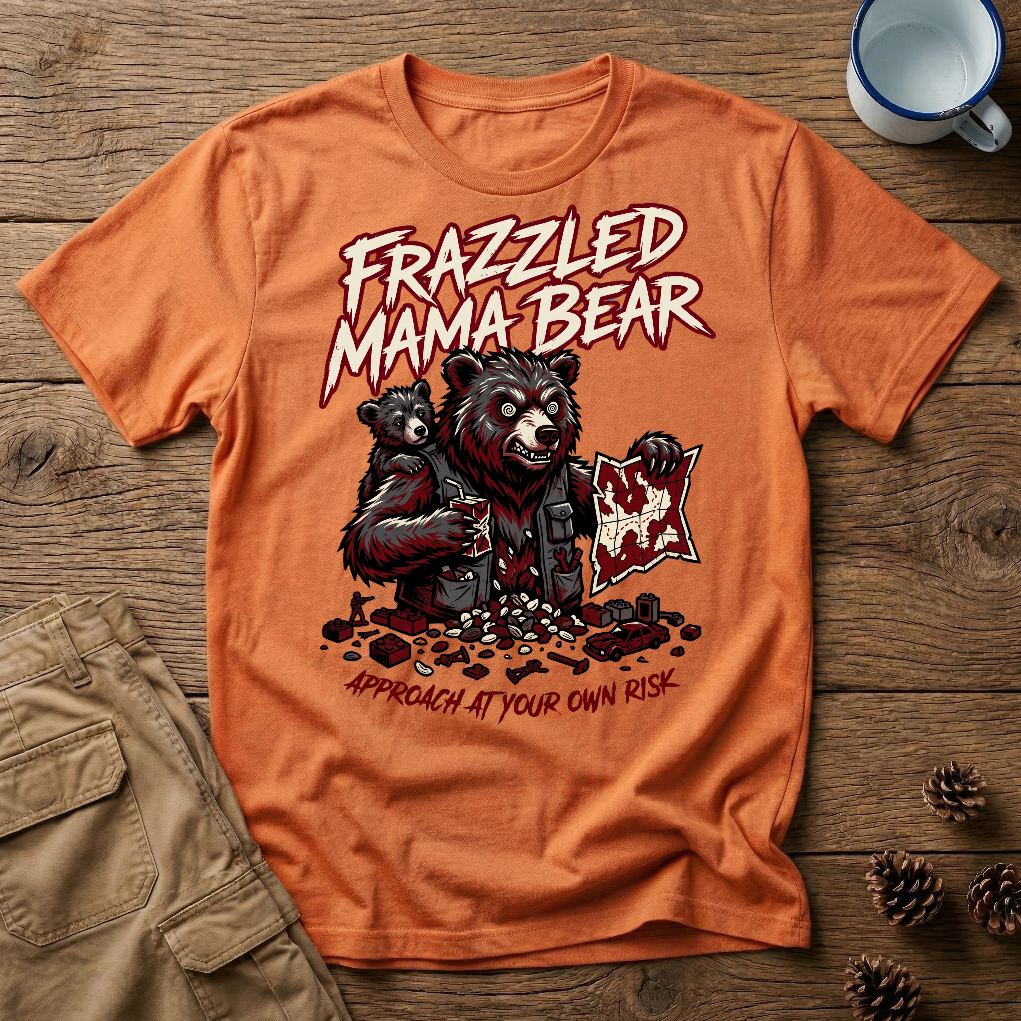 Frazzled Angry Mama Bear - T-Shirt