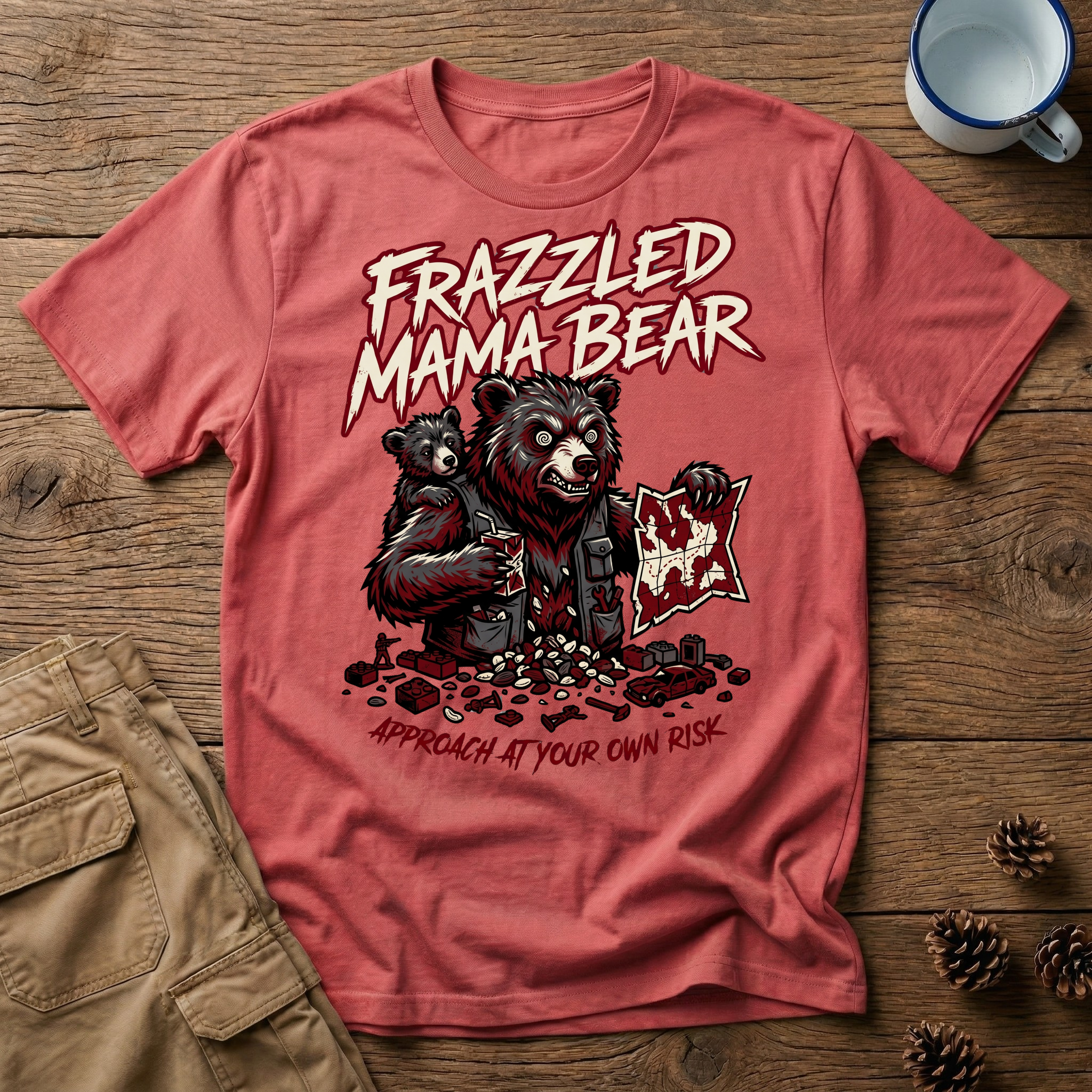 Frazzled Angry Mama Bear - T-Shirt