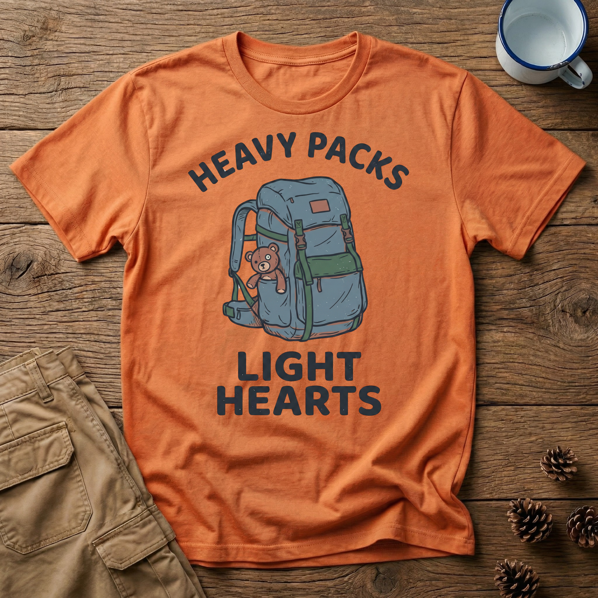 Heavy Packs Light Hearts T-Shirt