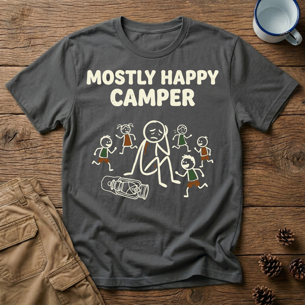 Mostly Happy Camper - T-Shirt