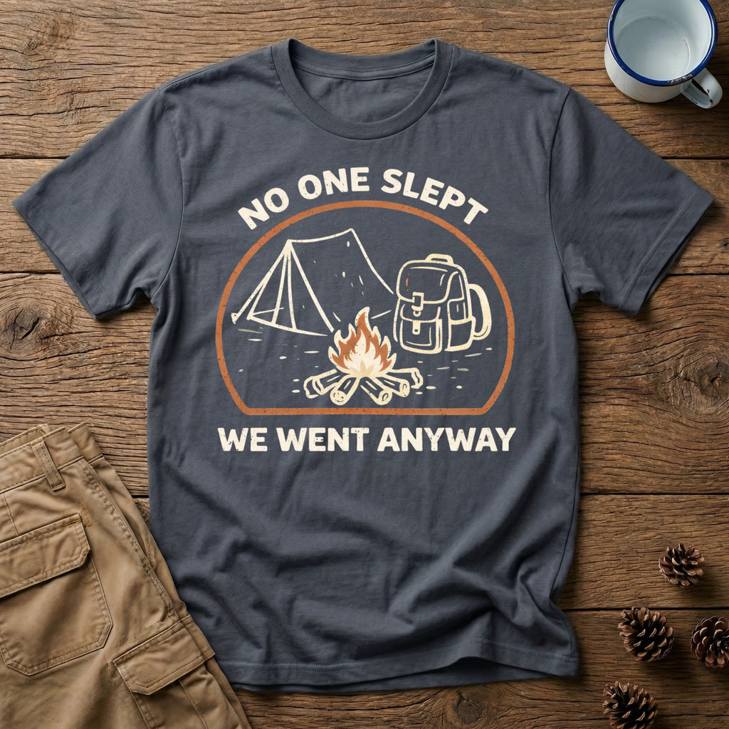 No One Slept Campfire T-Shirt