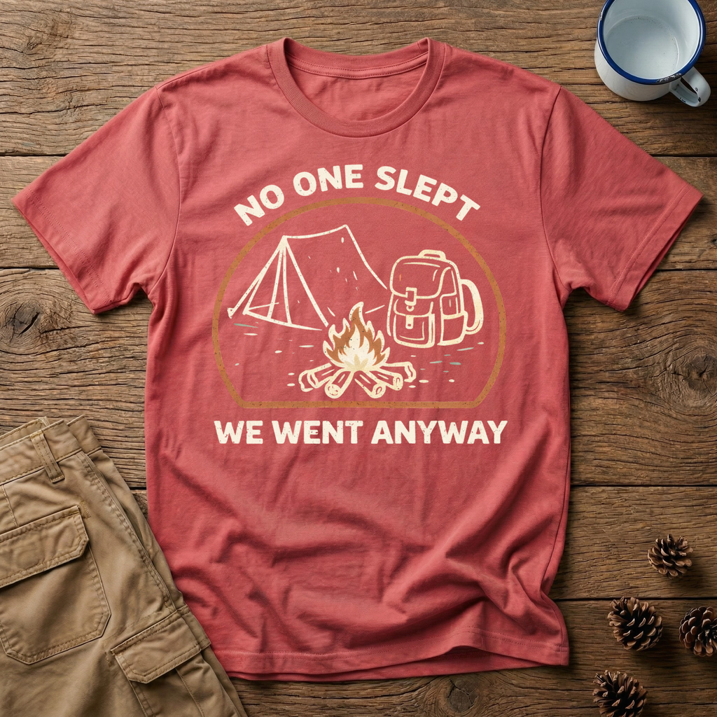 No One Slept Campfire T-Shirt
