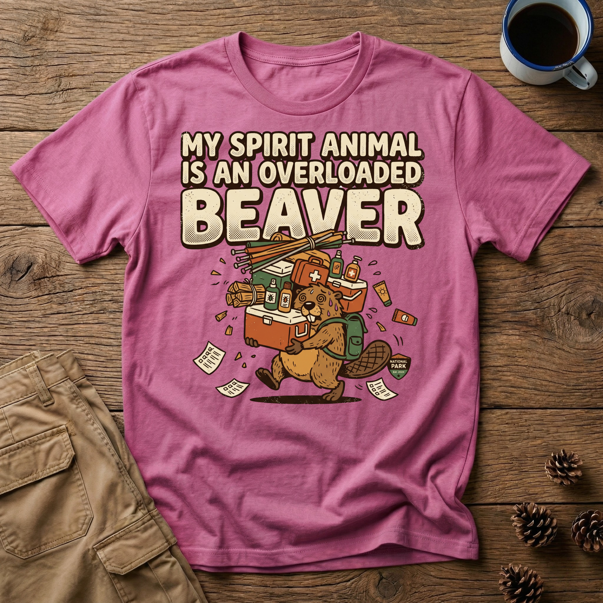 Overloaded Beaver - T-Shirt
