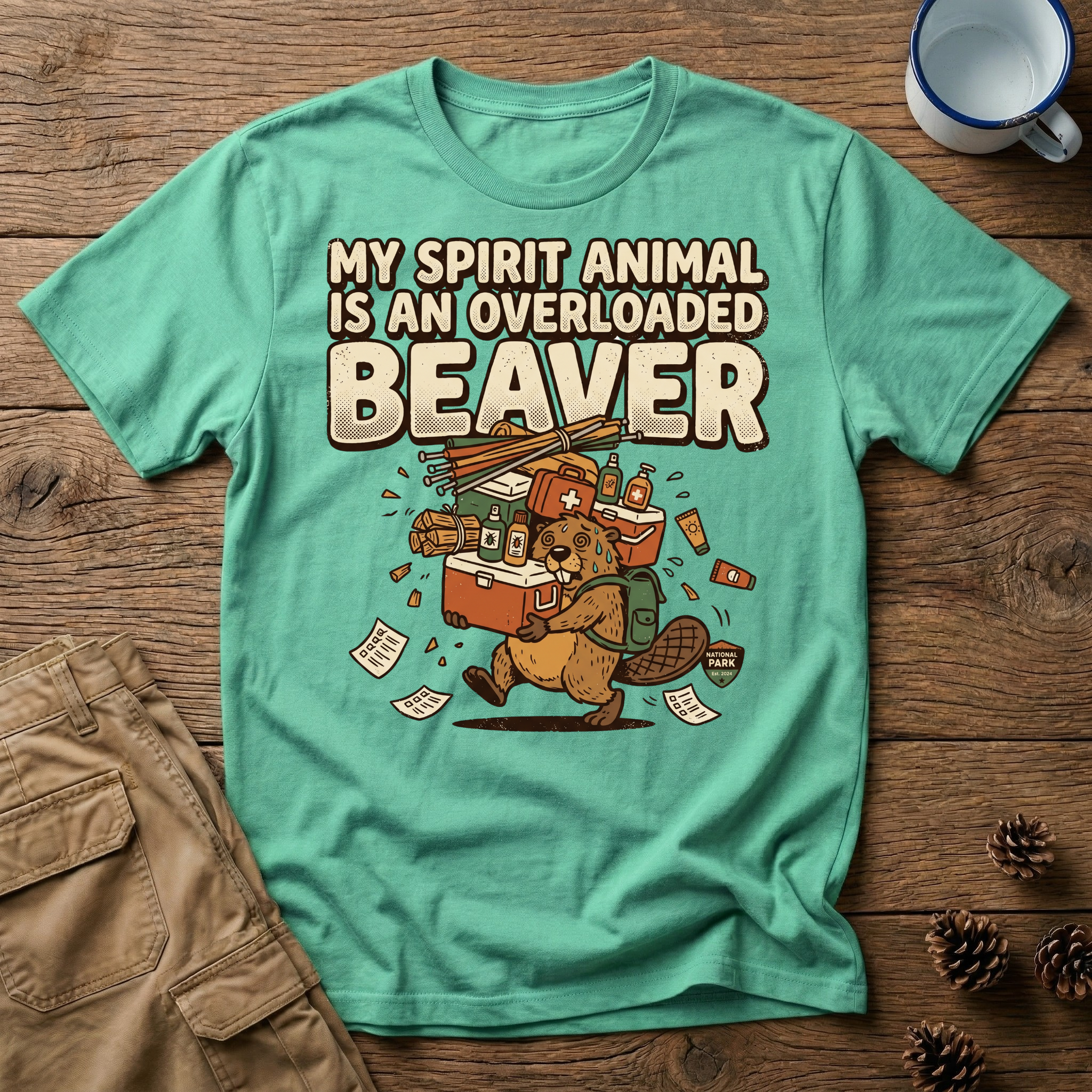 Overloaded Beaver - T-Shirt