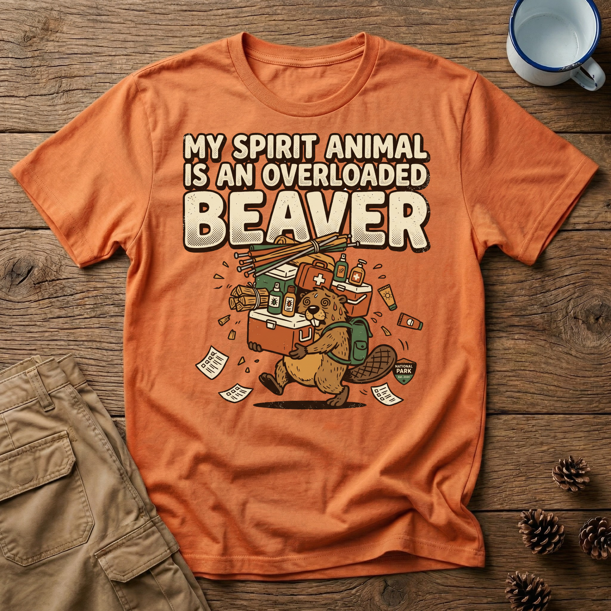 Overloaded Beaver - T-Shirt