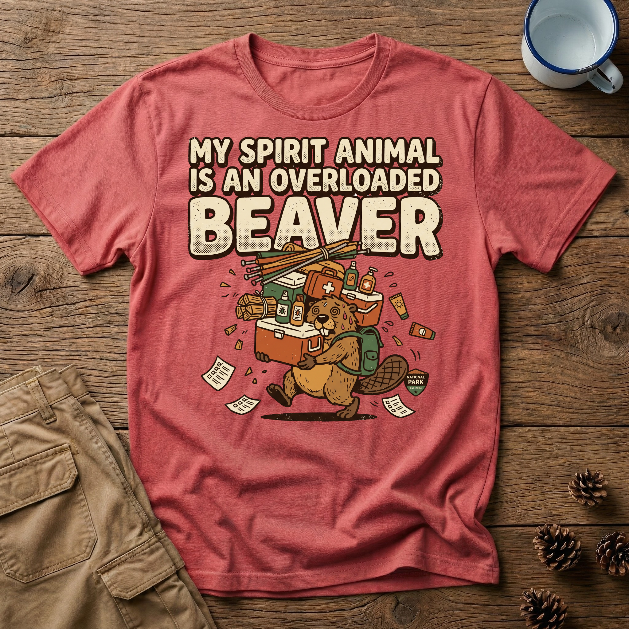 Overloaded Beaver - T-Shirt