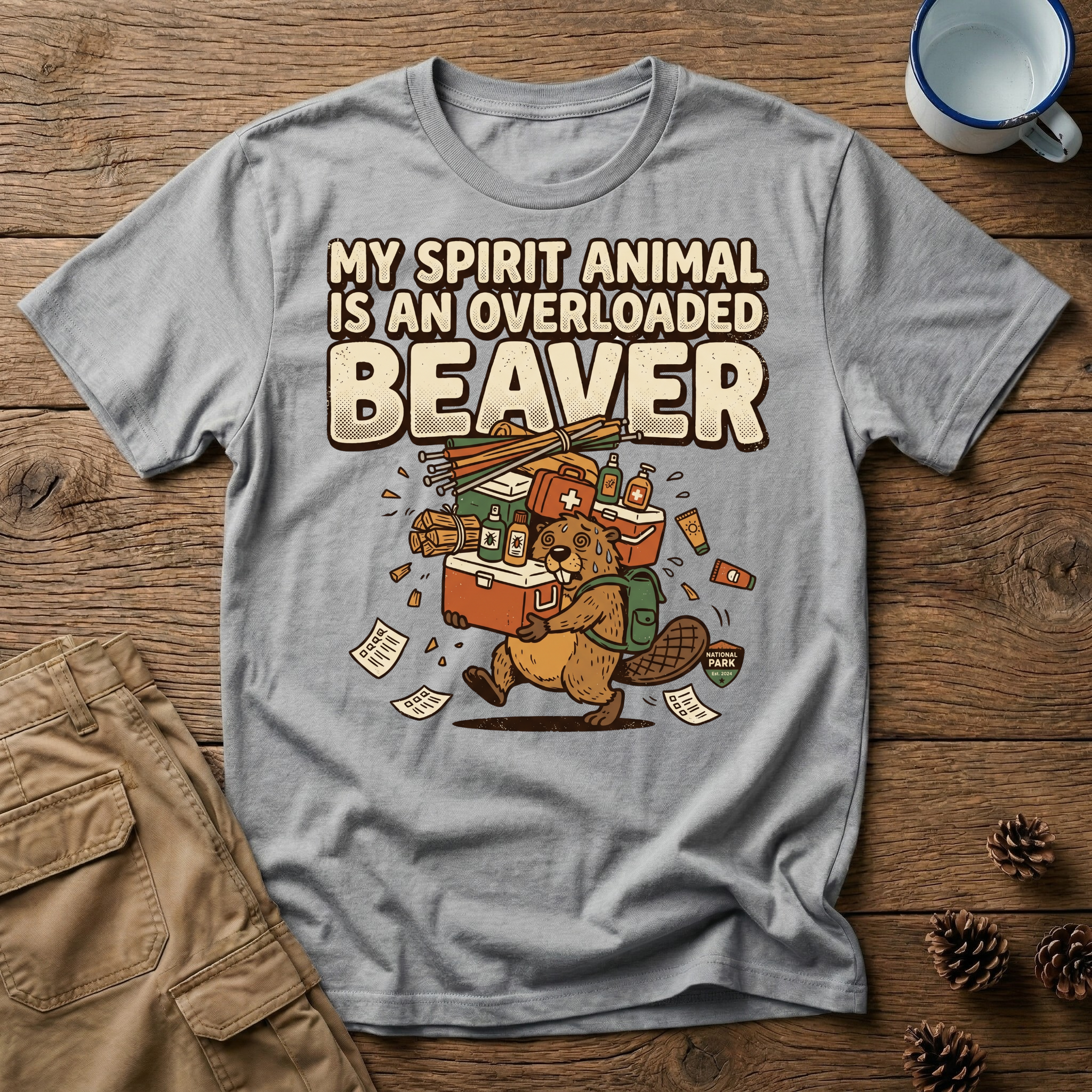 Overloaded Beaver - T-Shirt