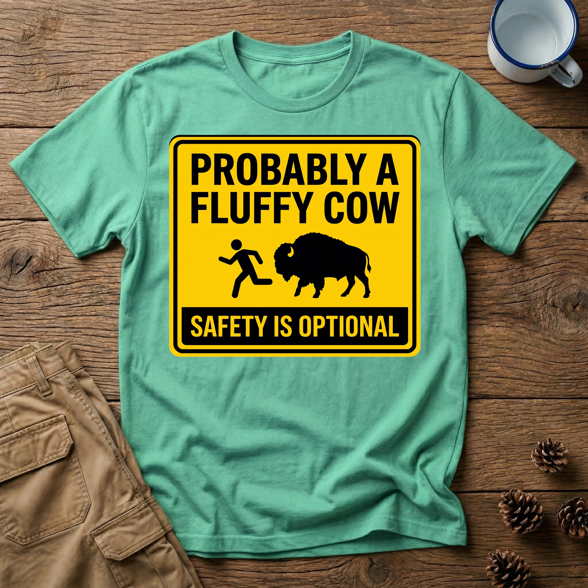 Probably a Fluffy Cow - T-Shirt