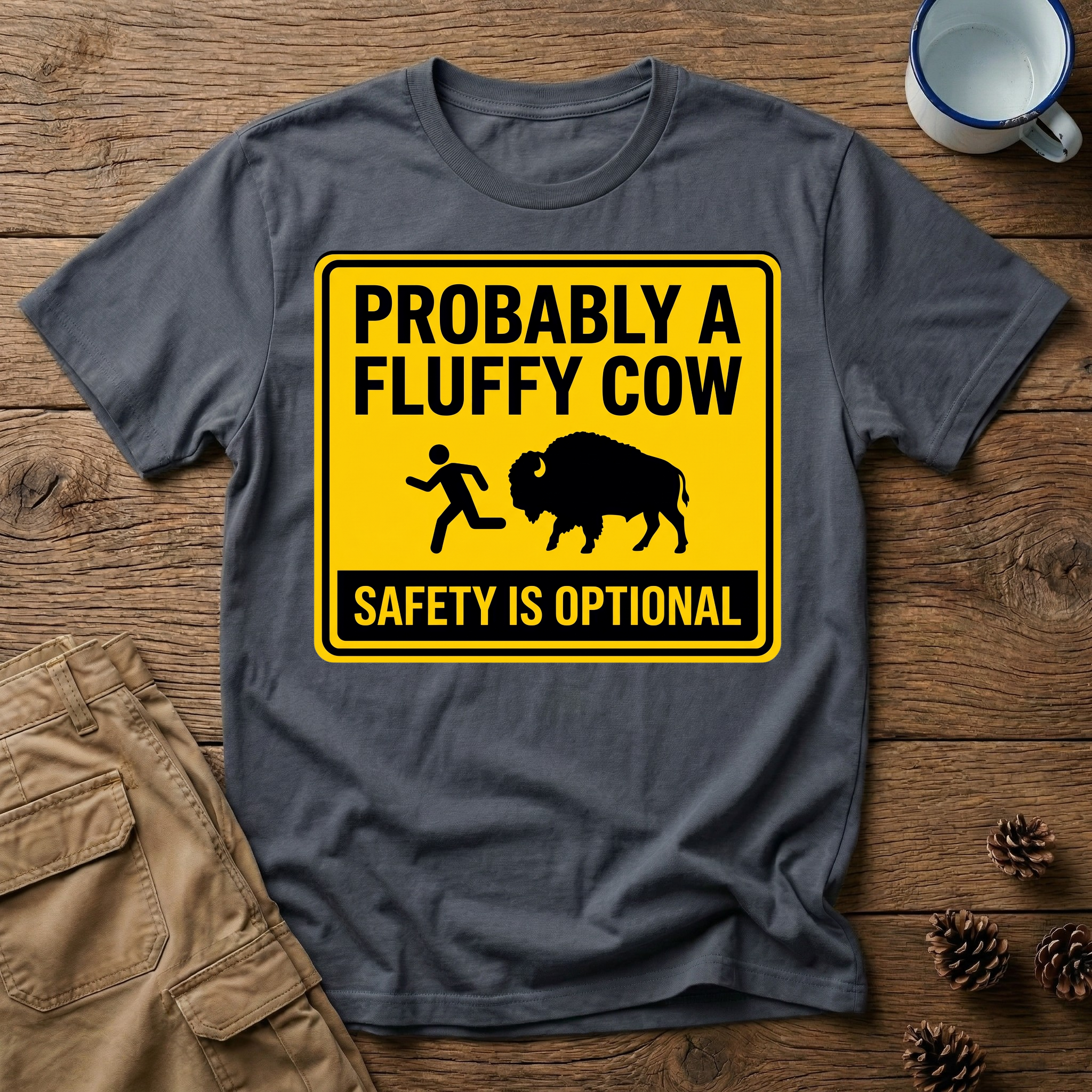 Probably a Fluffy Cow - T-Shirt
