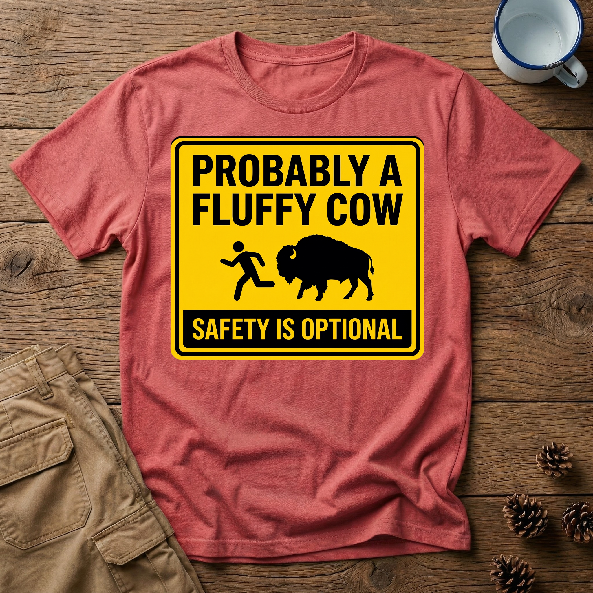 Probably a Fluffy Cow - T-Shirt