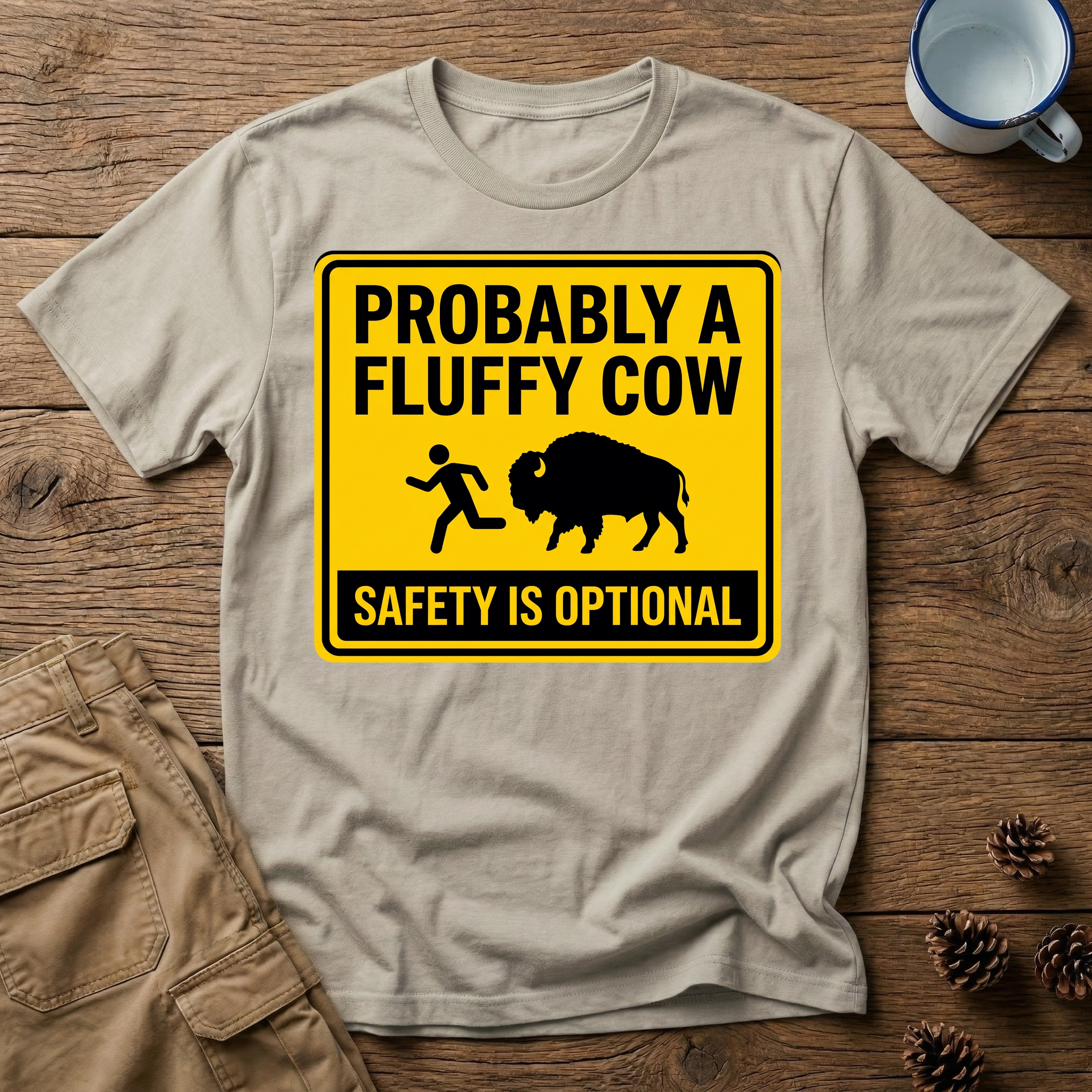 Probably a Fluffy Cow - T-Shirt