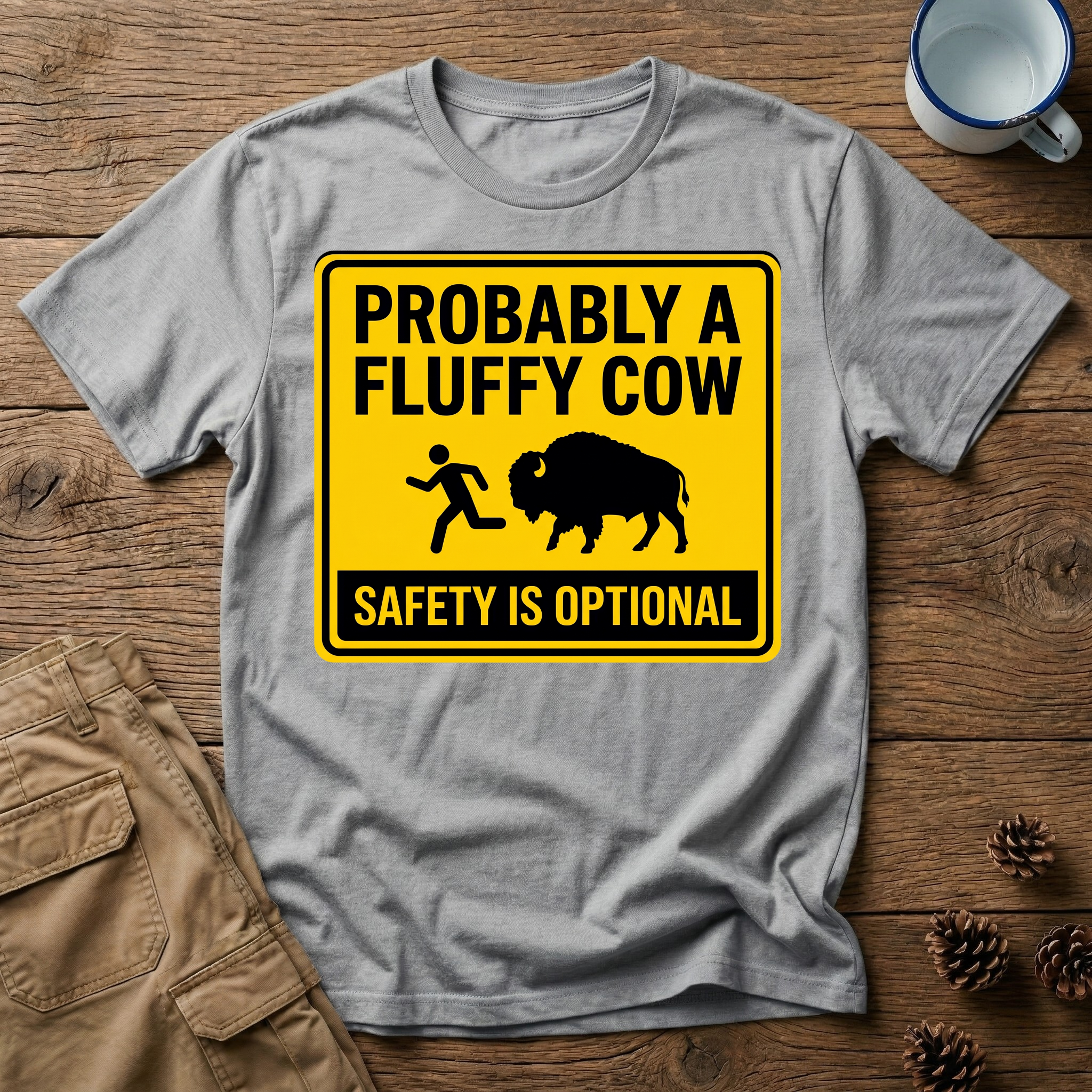 Probably a Fluffy Cow - T-Shirt