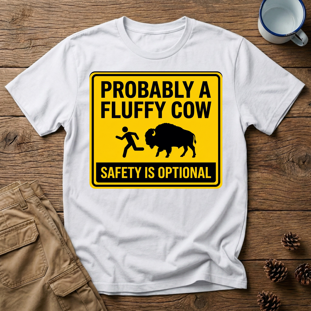Probably a Fluffy Cow - T-Shirt