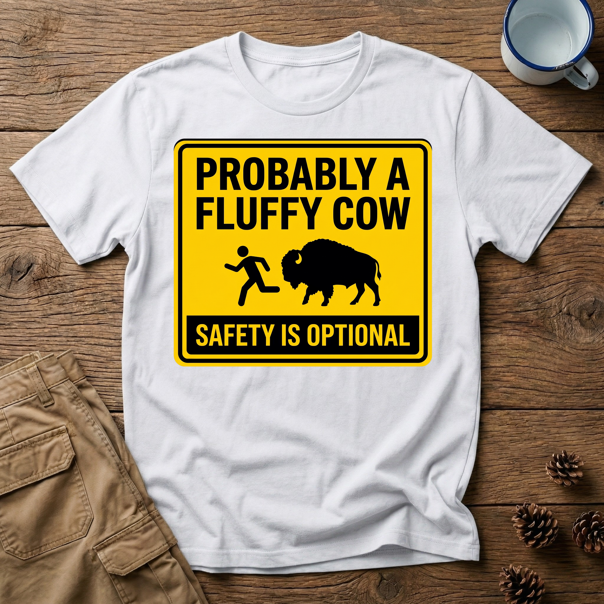 Probably a Fluffy Cow - T-Shirt