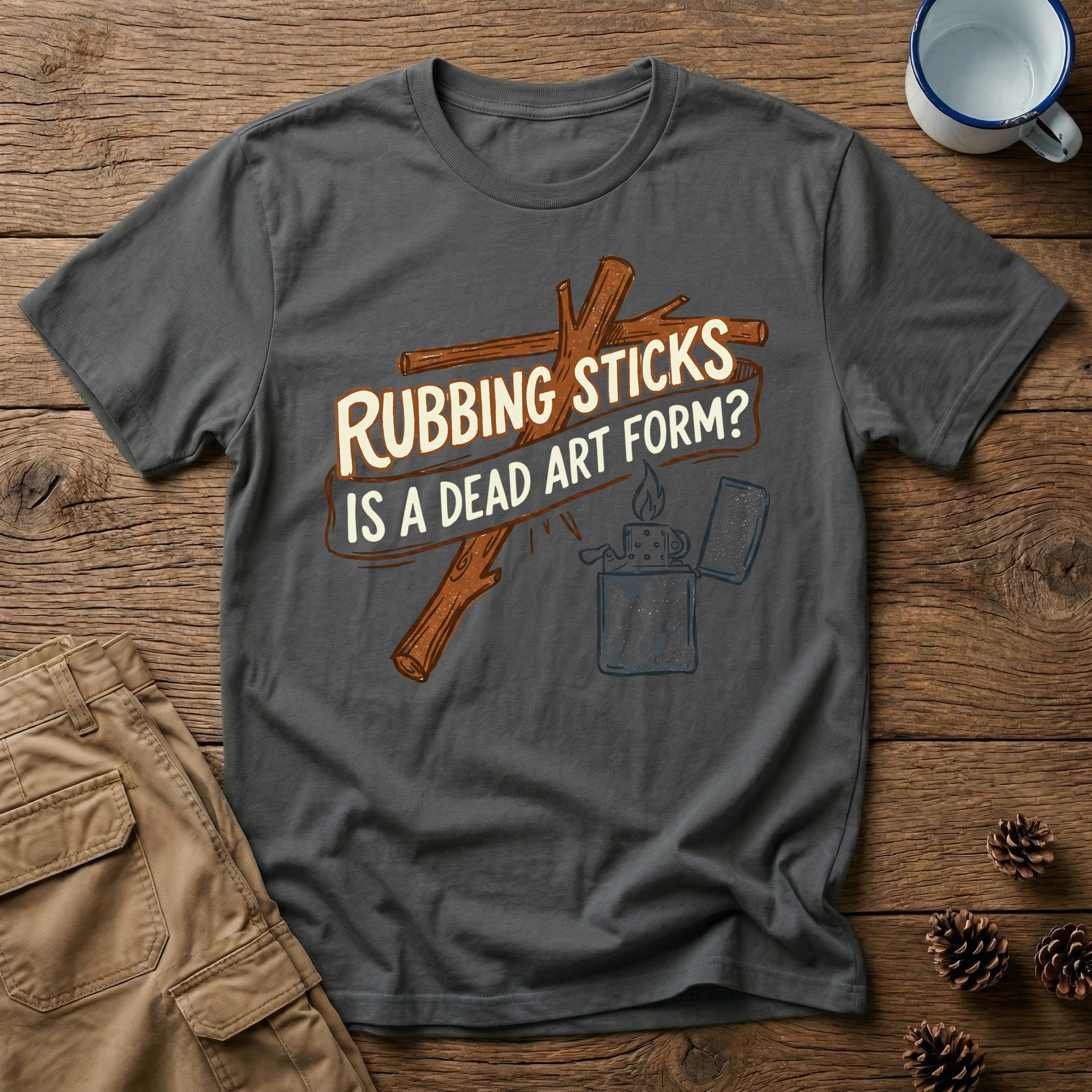 Rubbing Sticks - T-Shirt