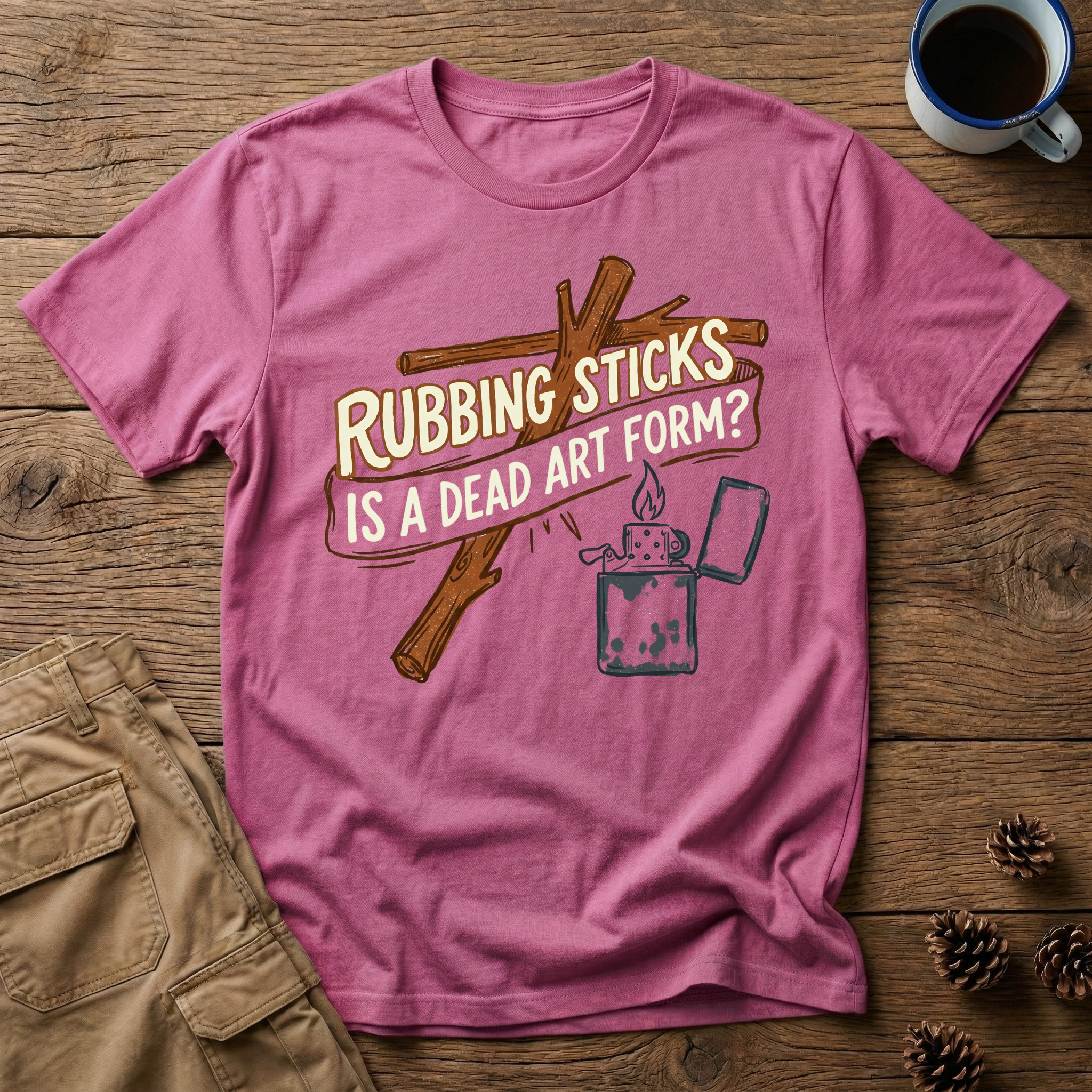 Rubbing Sticks - T-Shirt