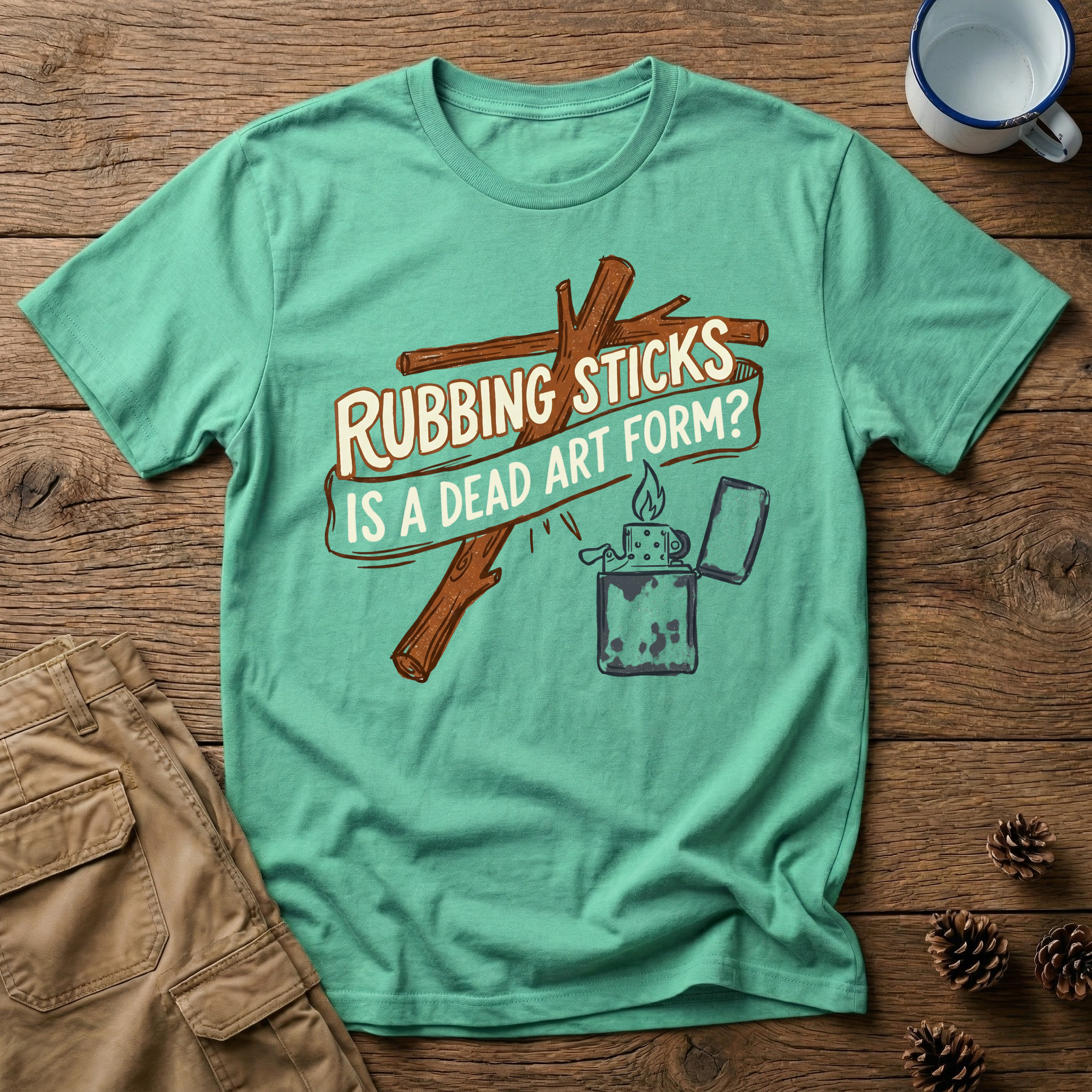 Rubbing Sticks - T-Shirt