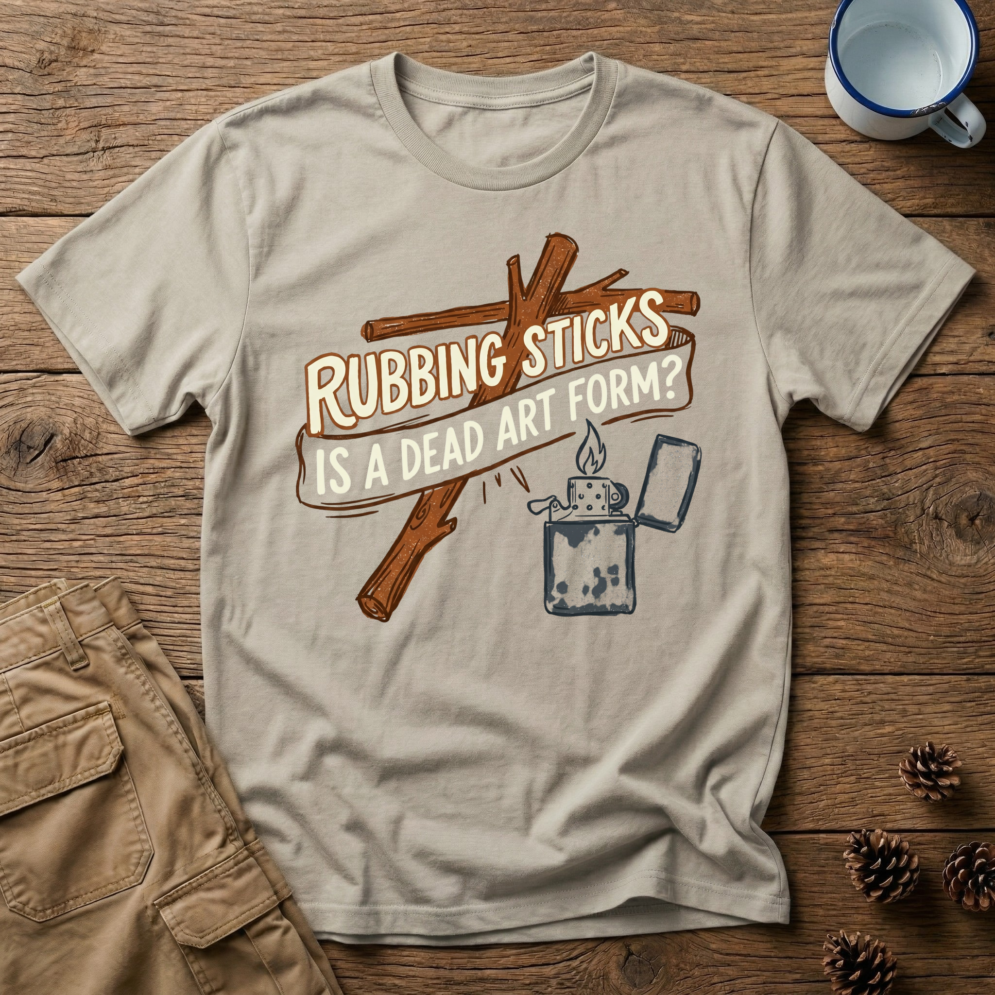 Rubbing Sticks - T-Shirt