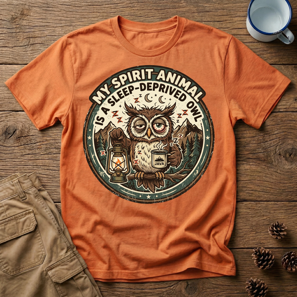 Sleep Deprived Owl - T-Shirt