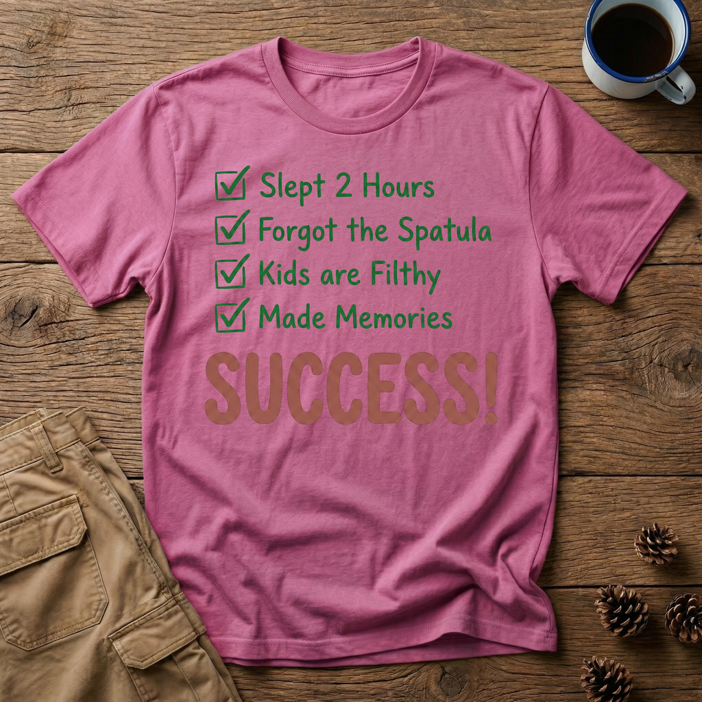 Slept 2 Hours Checklist T-Shirt