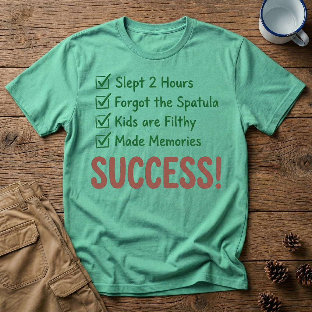 Slept 2 Hours Checklist T-Shirt