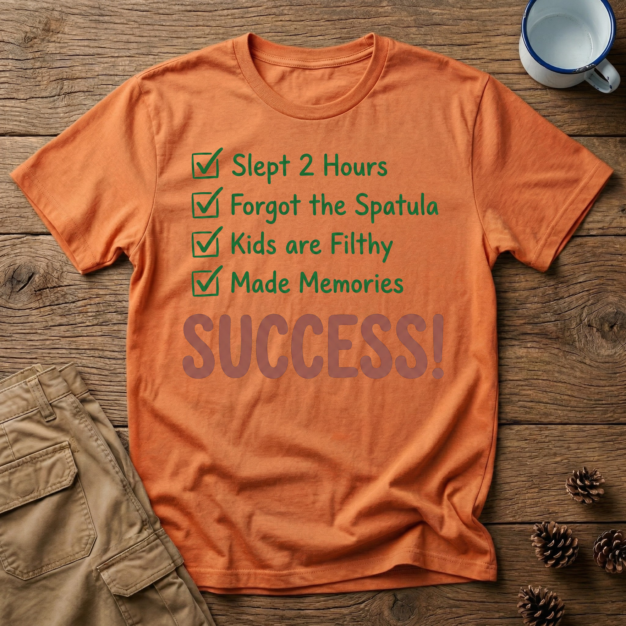 Slept 2 Hours Checklist T-Shirt