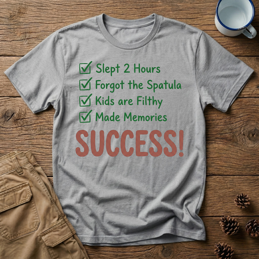 Slept 2 Hours Checklist T-Shirt