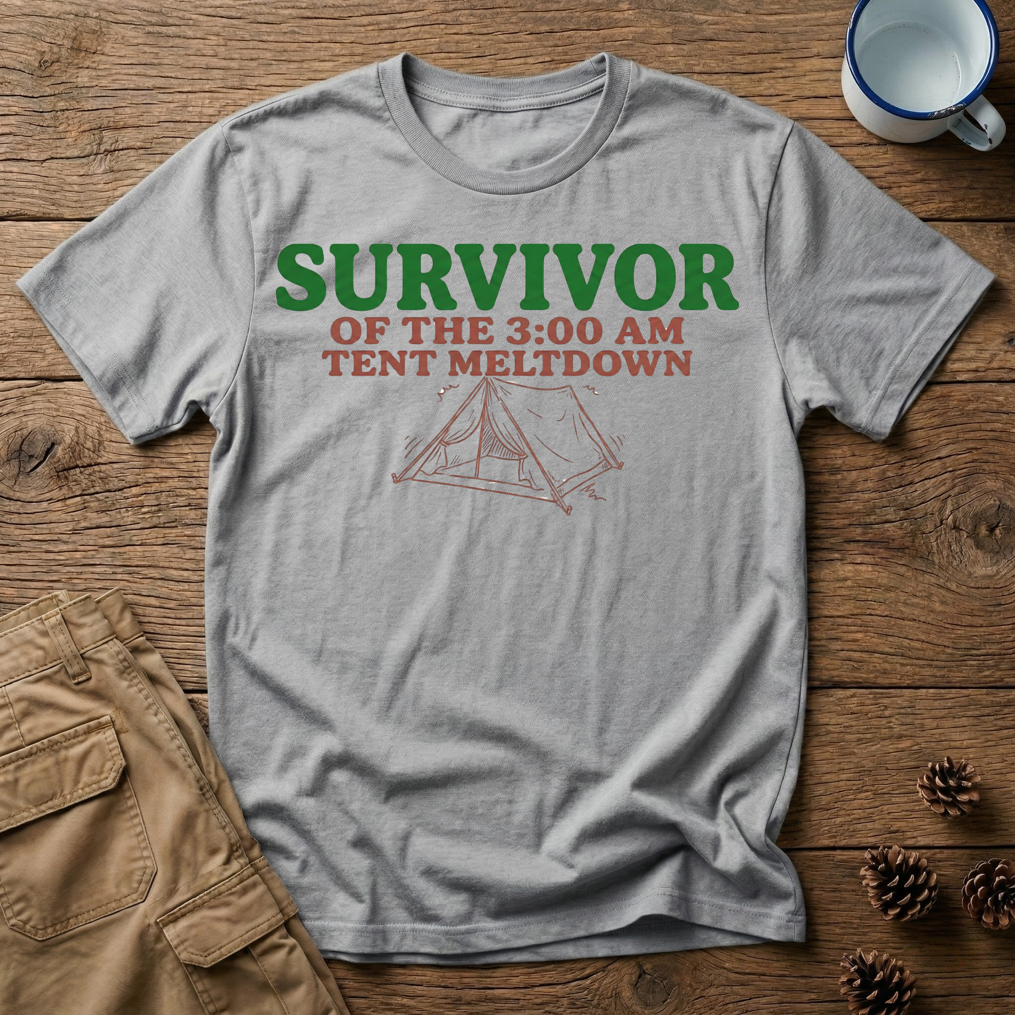 Survivor of the 3:00 AM Tent Meltdown T-Shirt